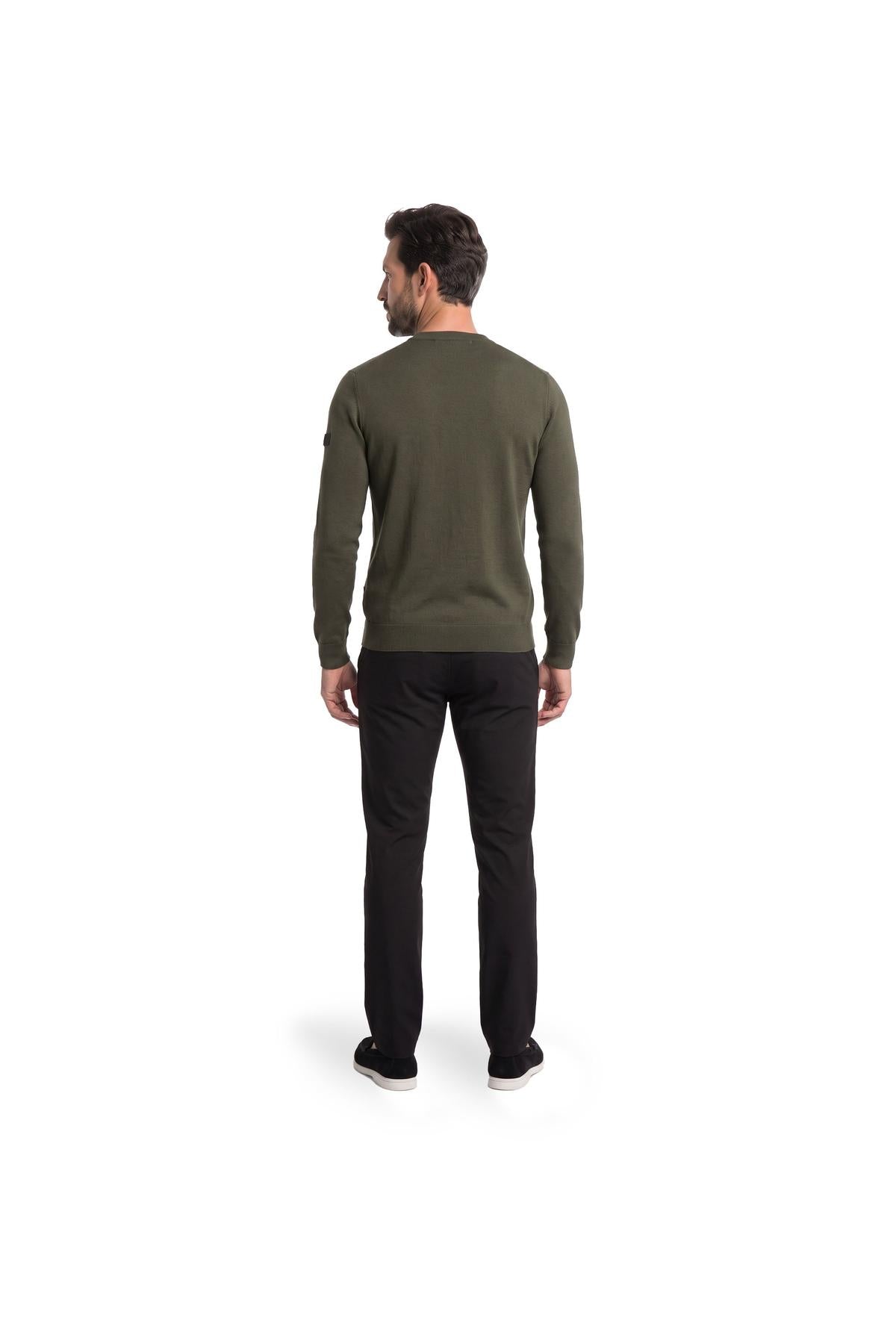 Knitted Crewneck Dark Olive