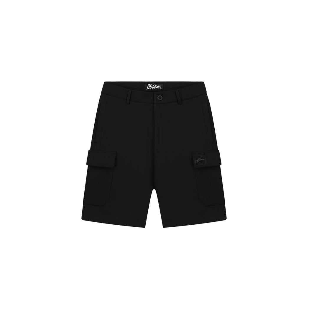 Men Signature Patch Cargo Shorts Black