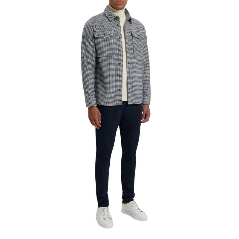Modern Heritage Checked Overshirt-Purewhite-Mansion Clothing
