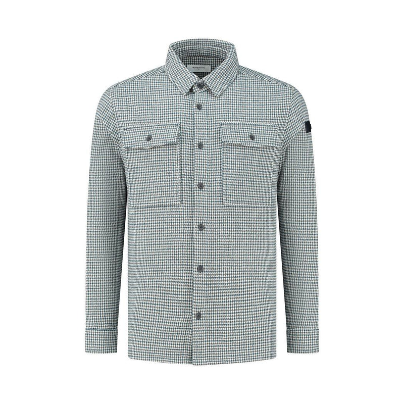 Modern Heritage Checked Overshirt-Purewhite-Mansion Clothing