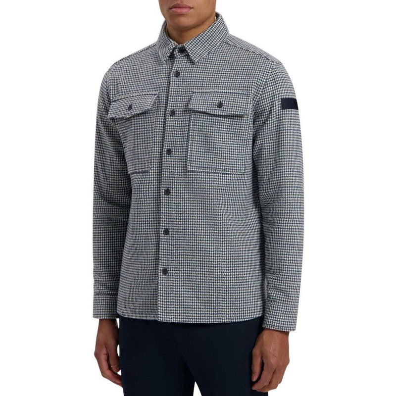 Modern Heritage Checked Overshirt-Purewhite-Mansion Clothing