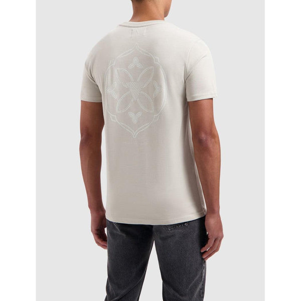 Monogram Back Print T-shirt - Sand