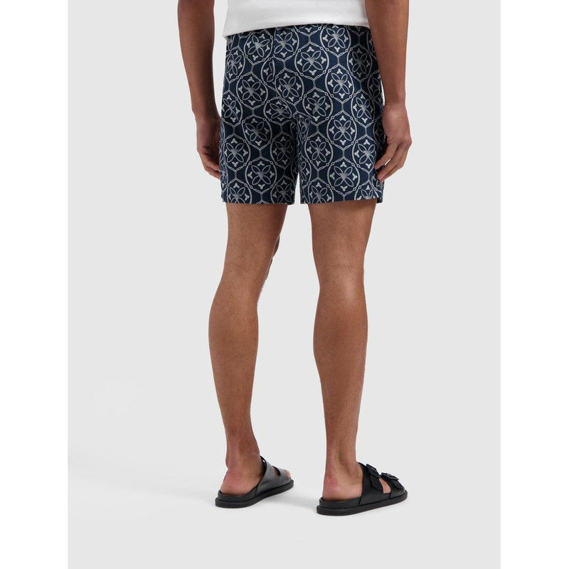 Monogram Shorts - Navy-Pure Path-Mansion Clothing