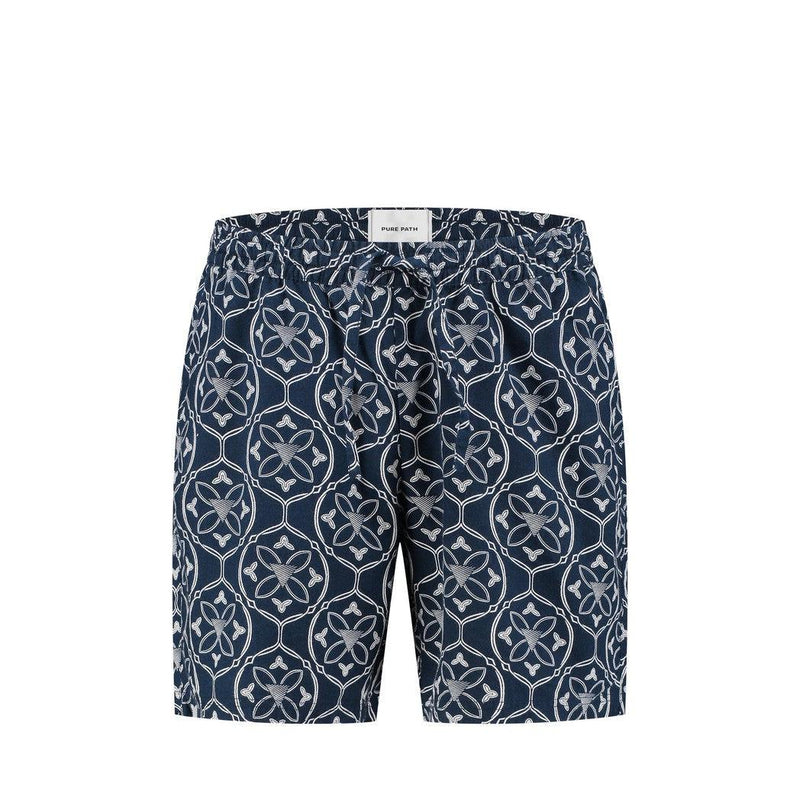 Monogram Shorts - Navy