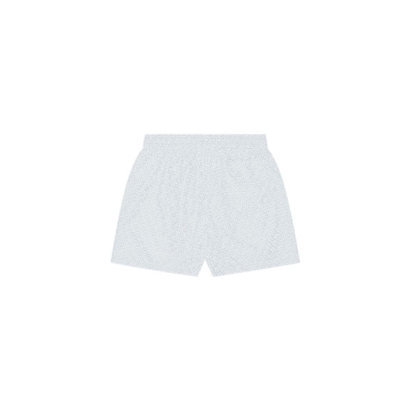 Monogram Swimshorts Light Blue/White-Quotrell-Mansion Clothing