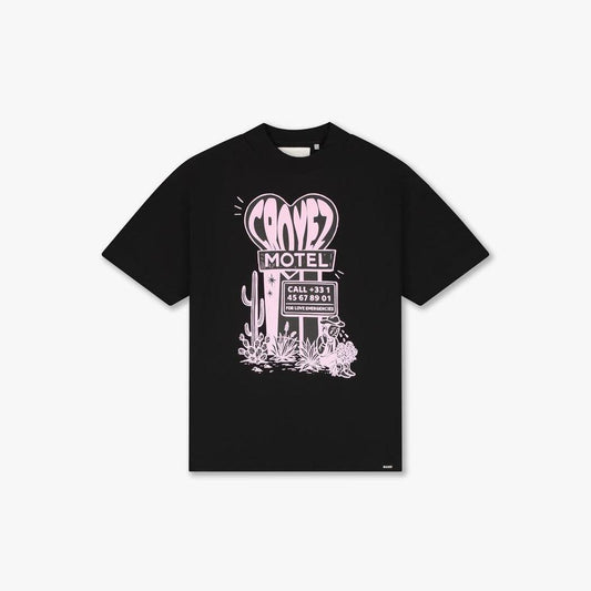 Motel T-shirt Black-CROYEZ-Mansion Clothing
