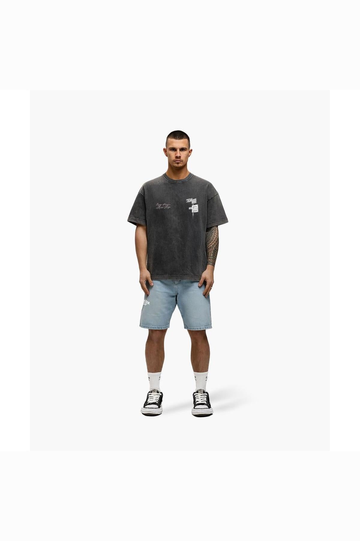 Motel loose fit t-shirt Acid Grey