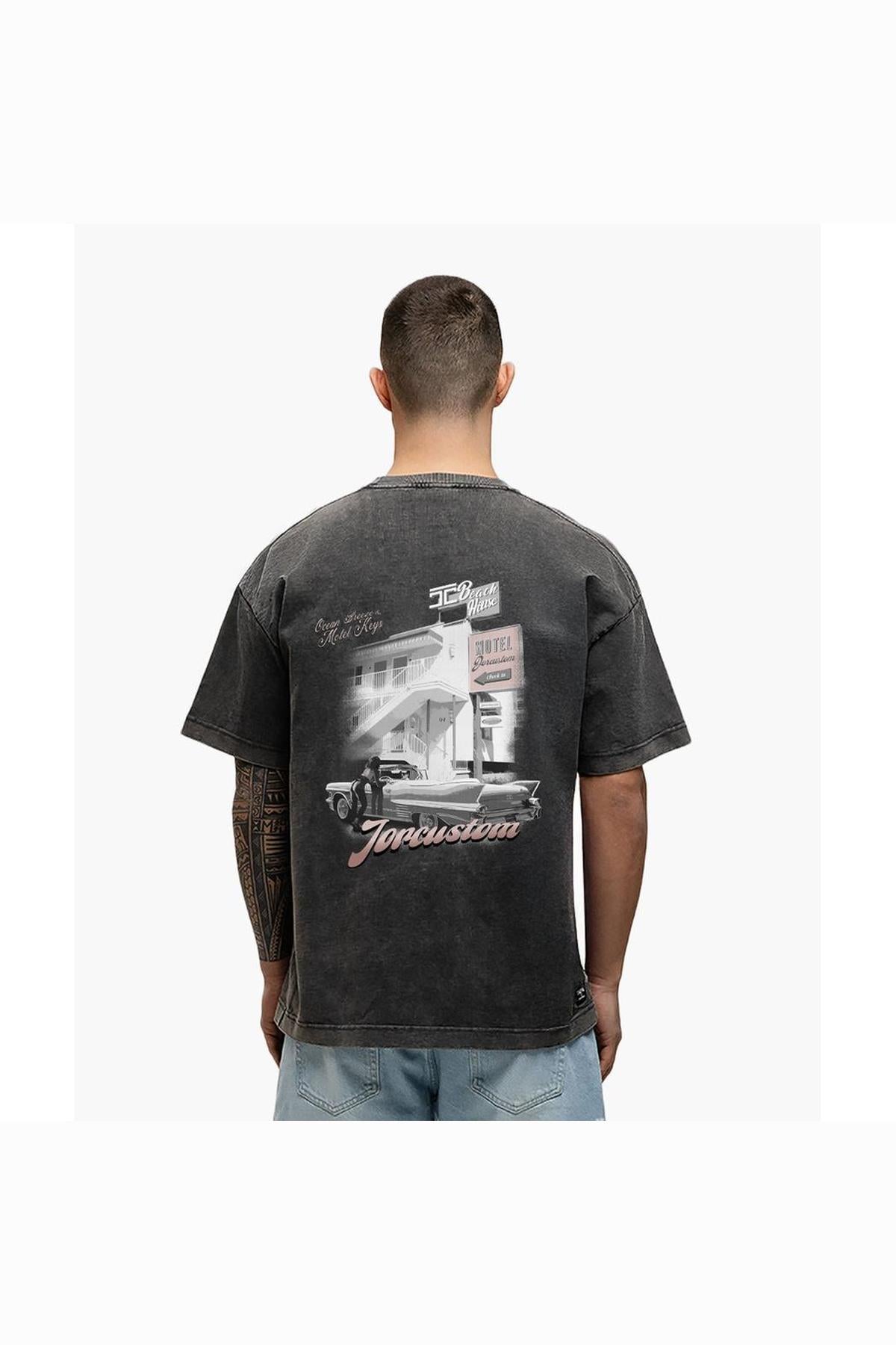 Motel loose fit t-shirt Acid Grey