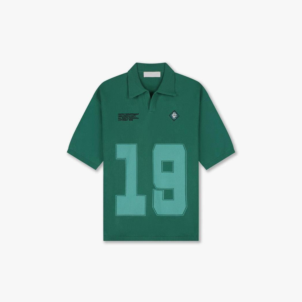 Nombre Knit Polo Forest Green-Croyez-Mansion Clothing