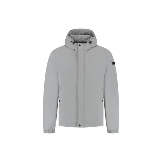 Nylon Windbreaker Pearl Grey-Malelions-Mansion Clothing