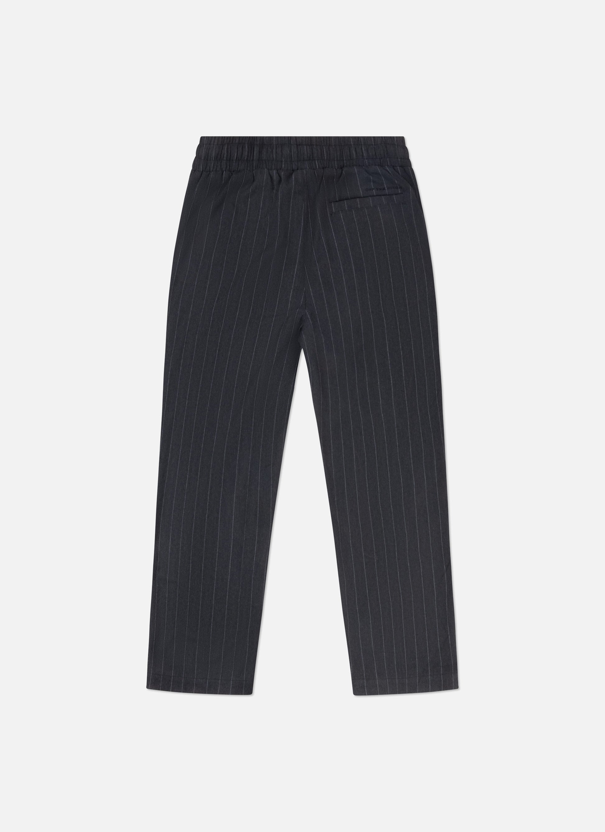 Pin Stripe Joggers Black