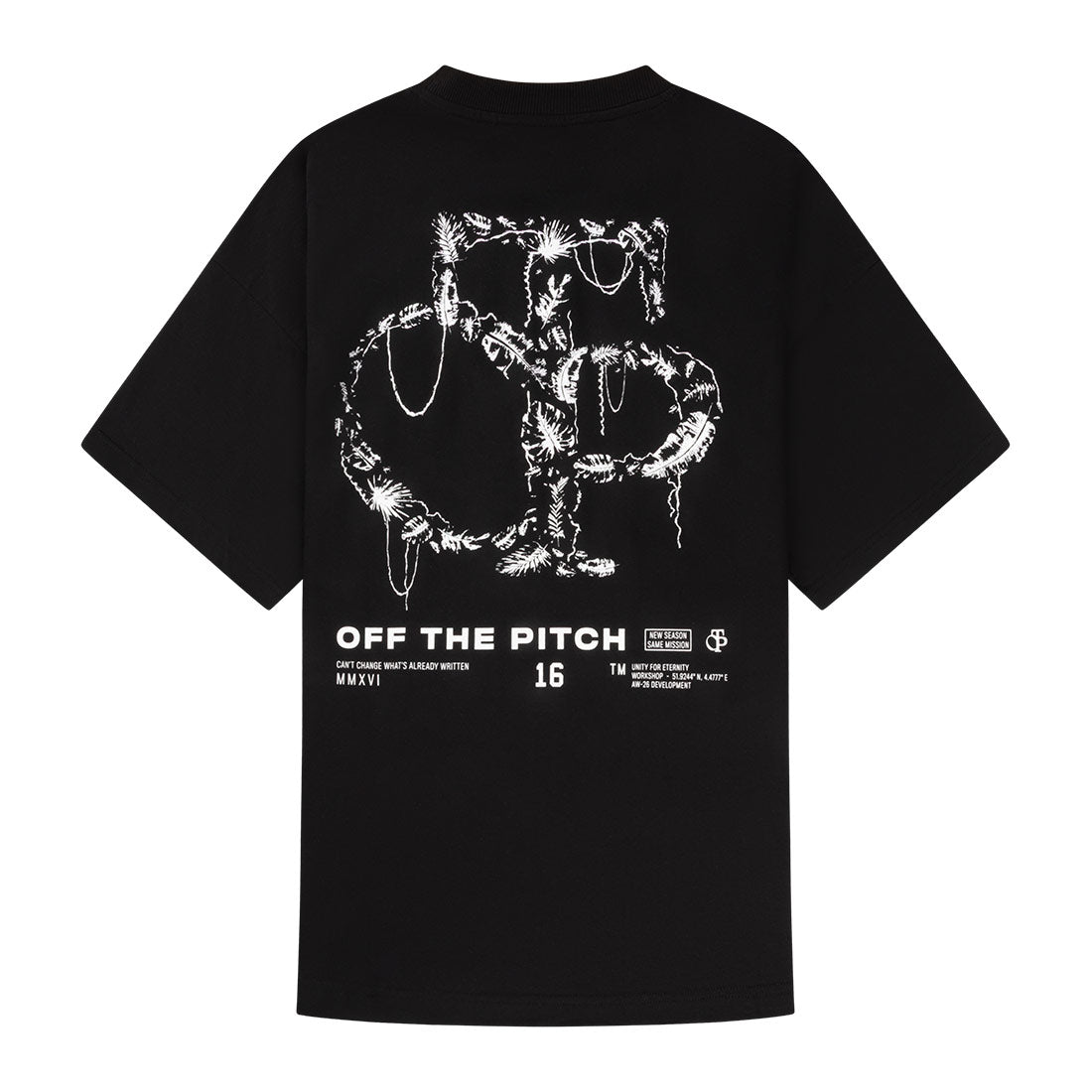 Palm Oversized Tee Black