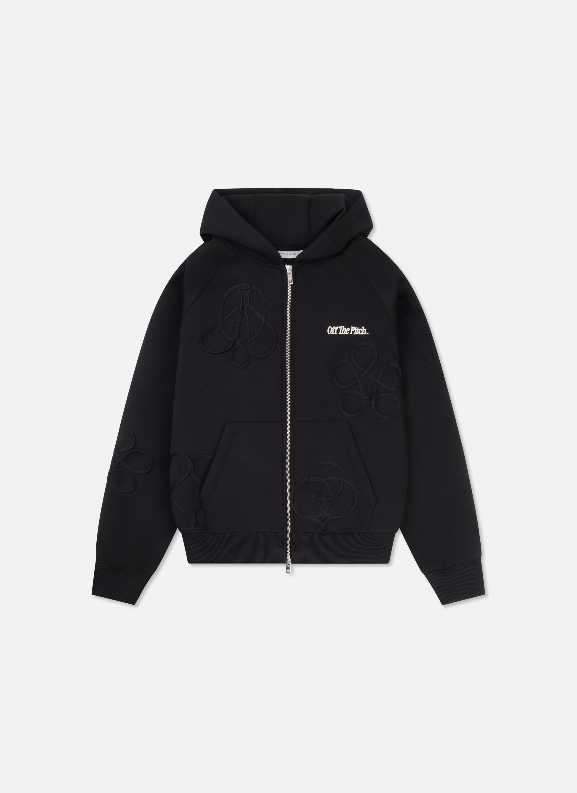 Symbol Zip Hood Black