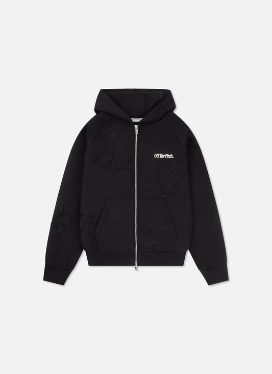 Symbol Zip Hood Black