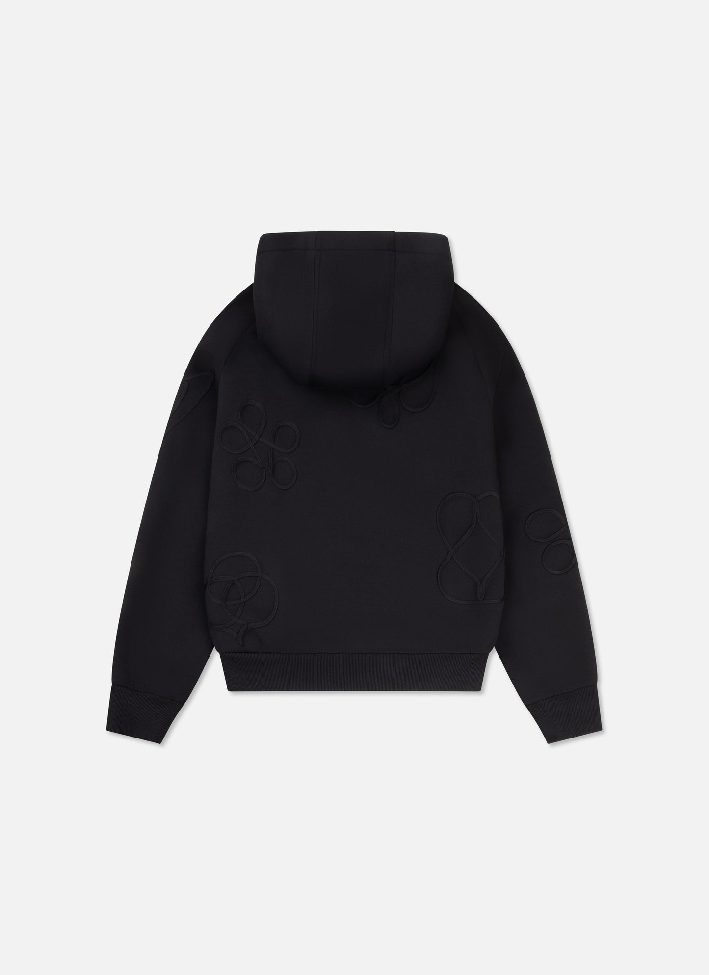 Symbol Zip Hood Black