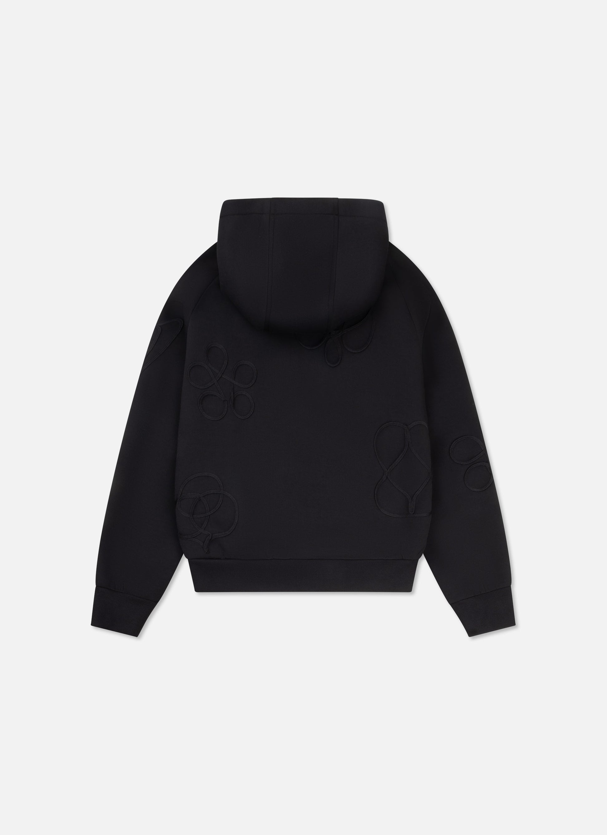 Symbol Zip Hood Black