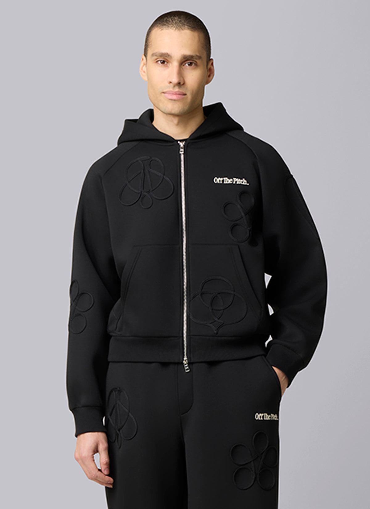 Symbol Zip Hood Black