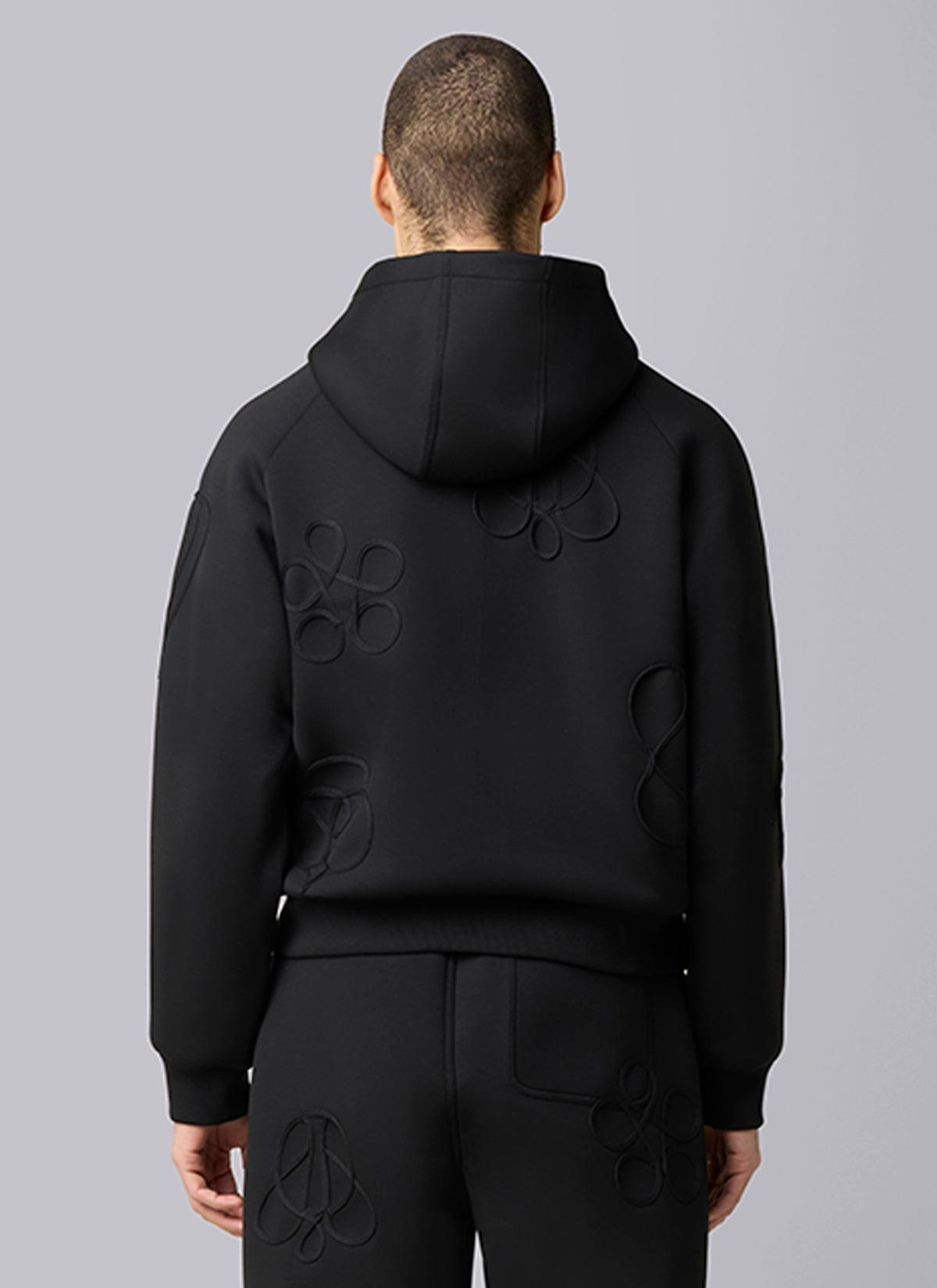Symbol Zip Hood Black