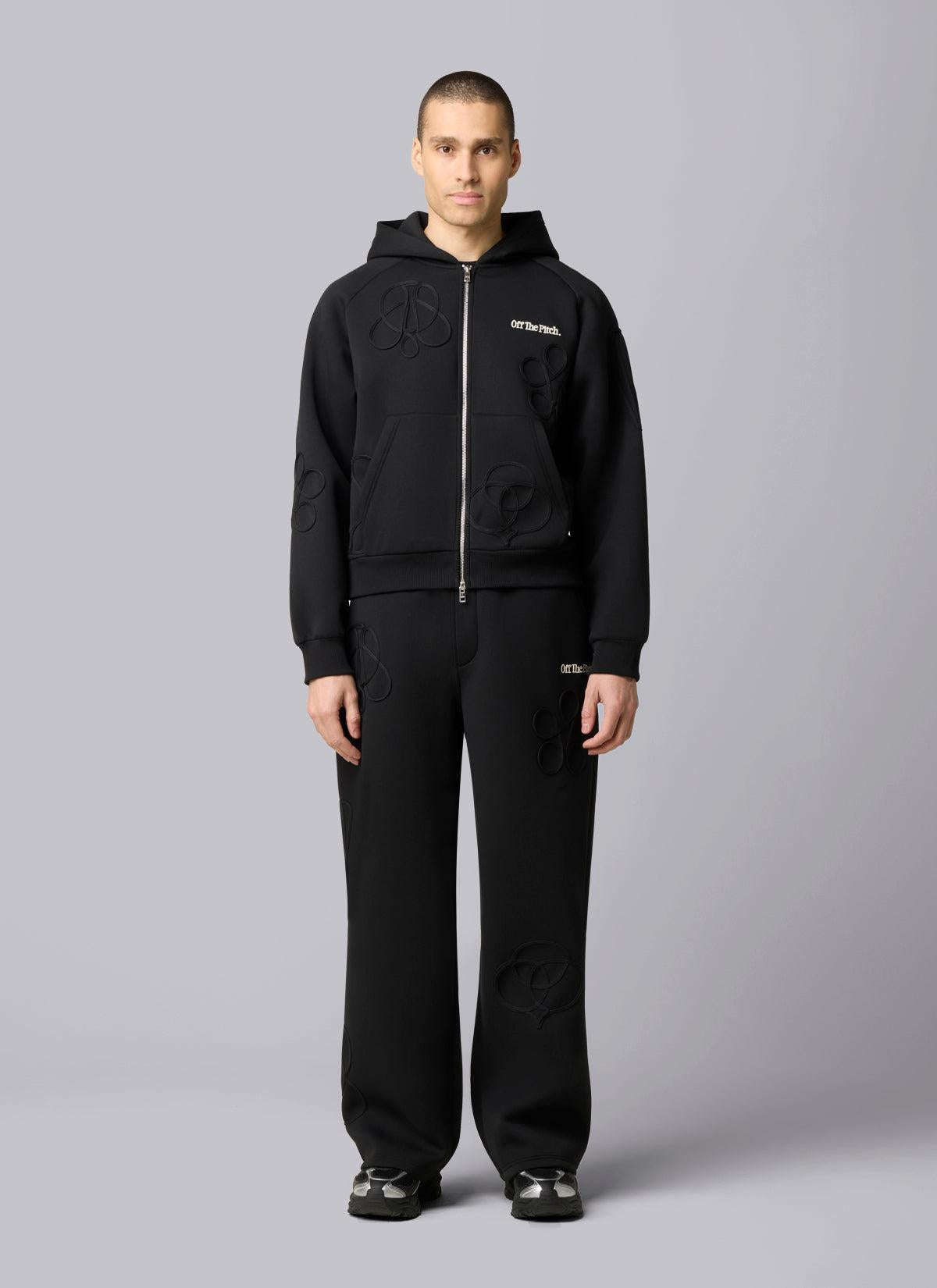 Symbol Zip Hood Black