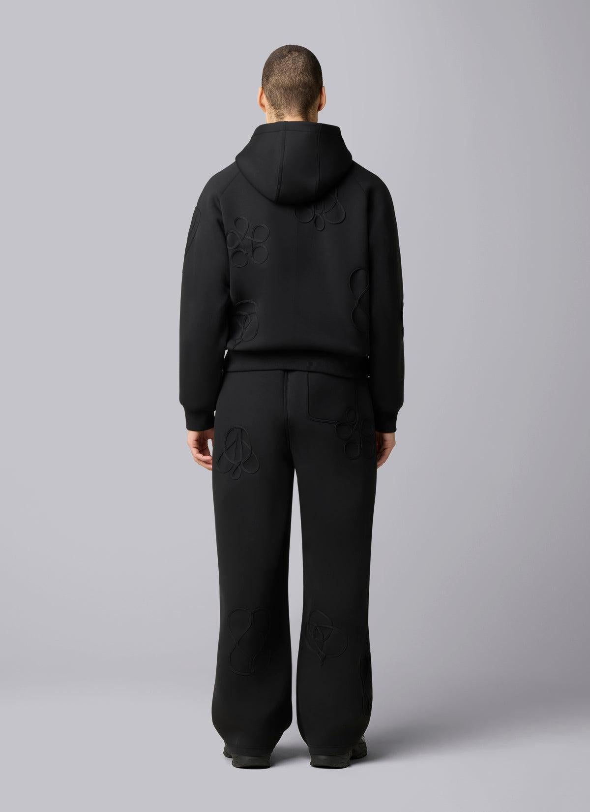 Symbol Zip Hood Black