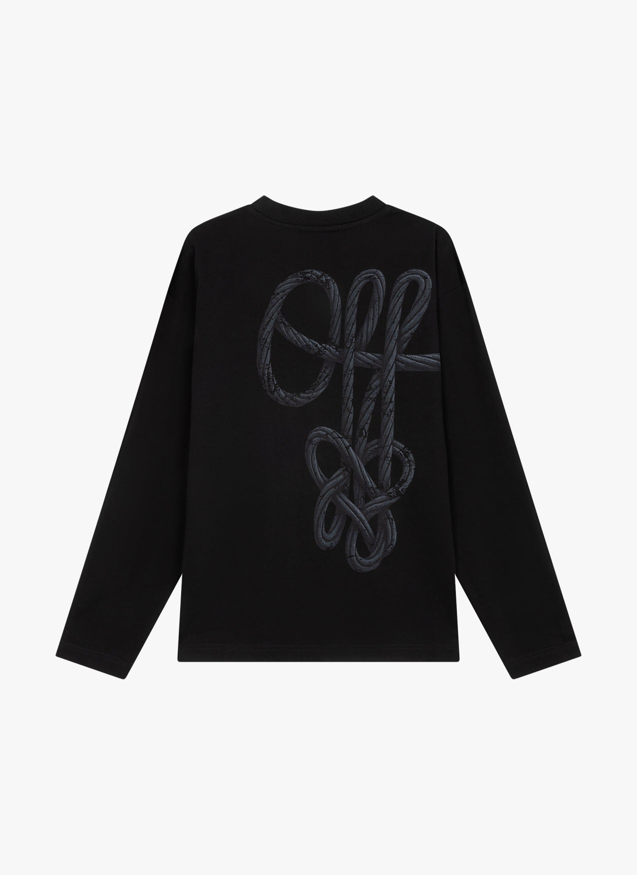 Rope Flow Long Sleeved Tee Black