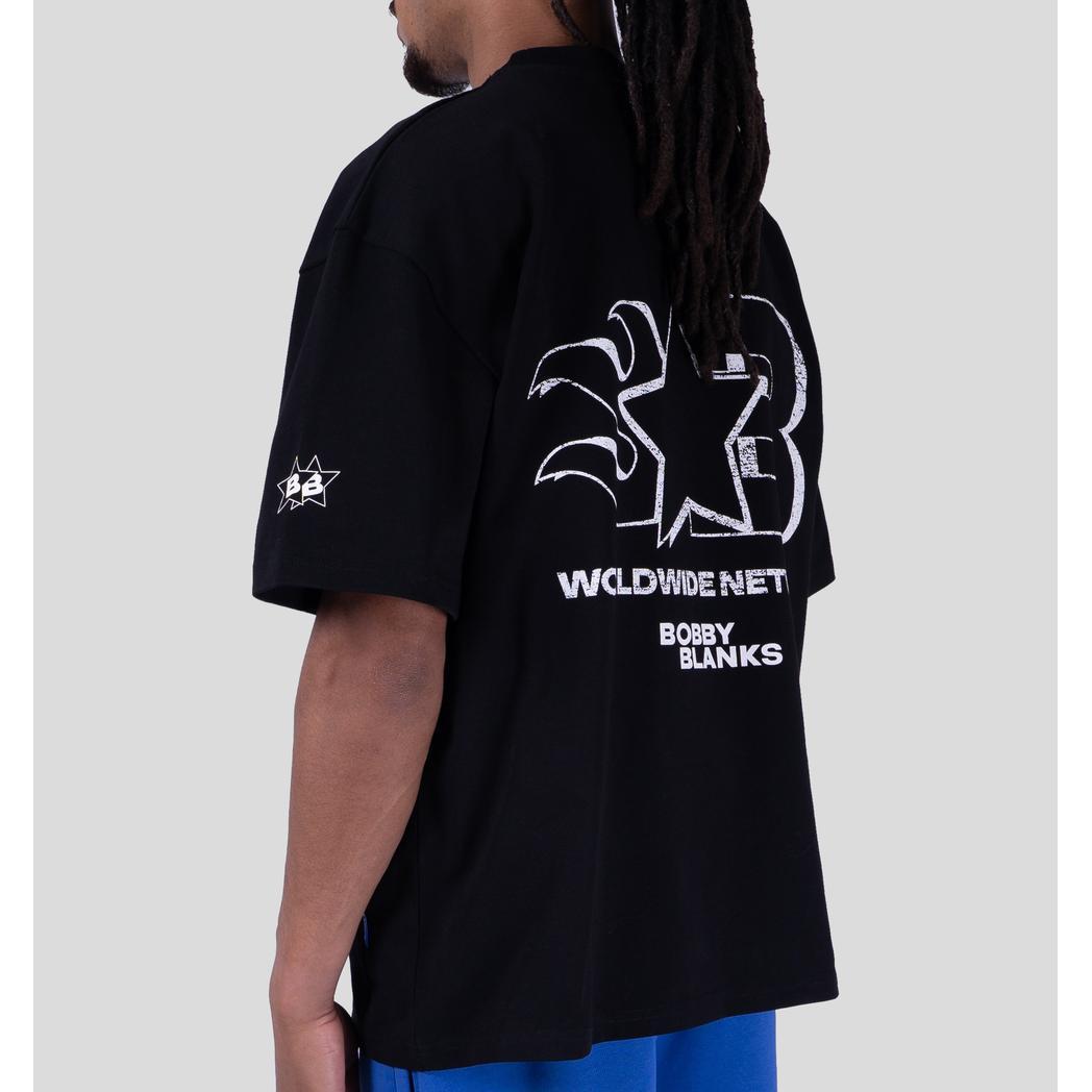OXFORD TEE BLACK / WHITE-Bobby Blanks-Mansion Clothing