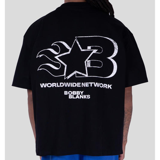 OXFORD TEE BLACK / WHITE-Bobby Blanks-Mansion Clothing