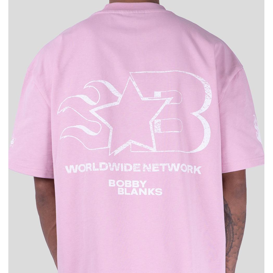 OXFORD TEE PINK / WHITE-Bobby Blanks-Mansion Clothing