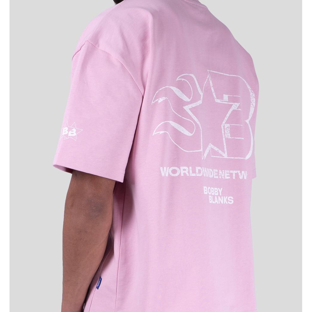 OXFORD TEE PINK / WHITE-Bobby Blanks-Mansion Clothing