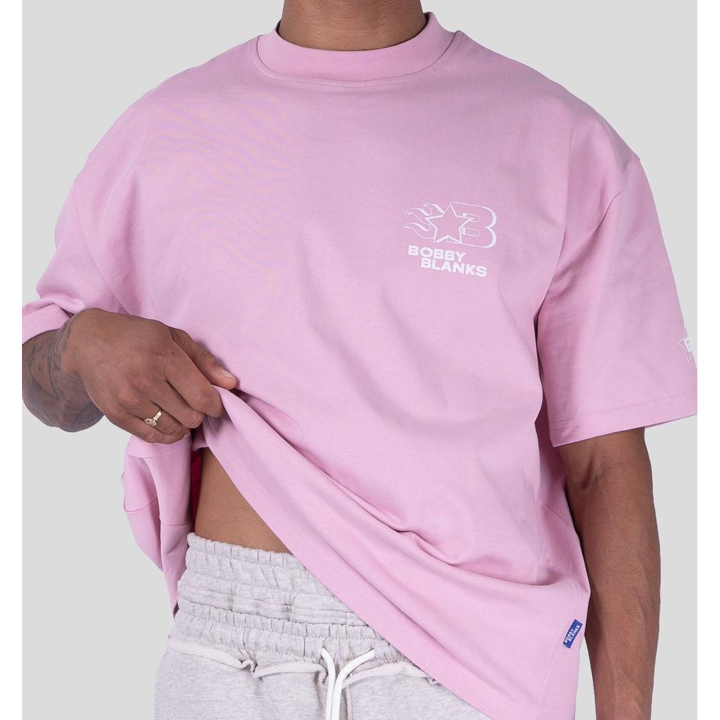 OXFORD TEE PINK / WHITE-Bobby Blanks-Mansion Clothing