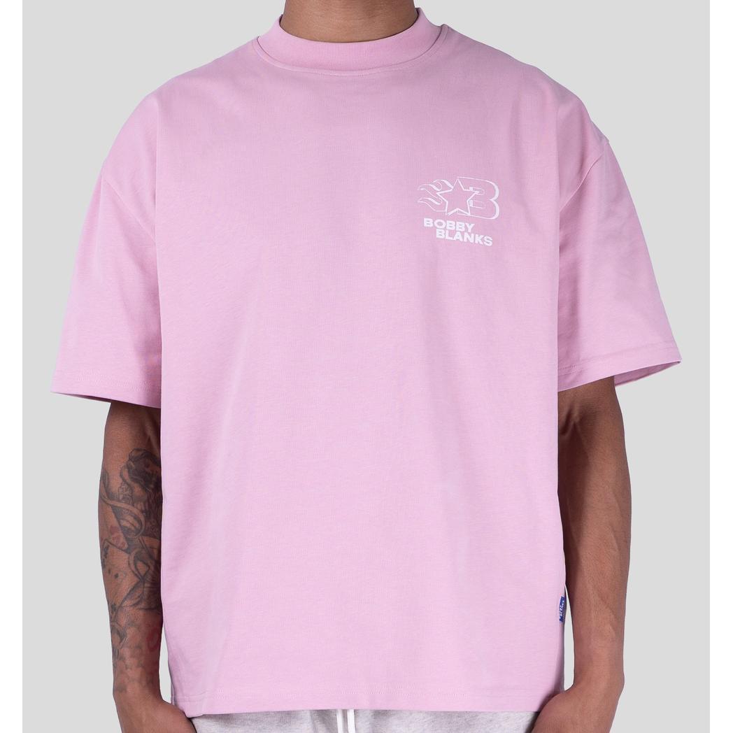 OXFORD TEE PINK / WHITE-Bobby Blanks-Mansion Clothing