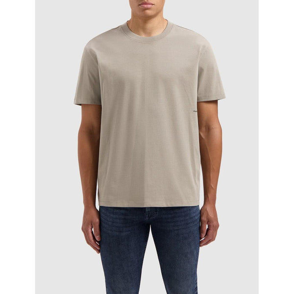 Organic Sideline Wordmark T-shirt Taupe