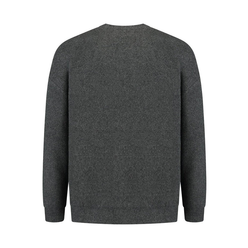 Oversized Crewneck Knitwear Antra-Pure Path-Mansion Clothing