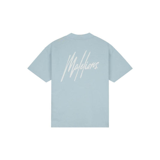 Oversized Striped Signature T-Shirt Ice Blue