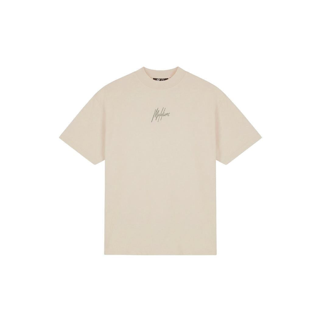 Oversized Striped Signature T-Shirt Light Taupe