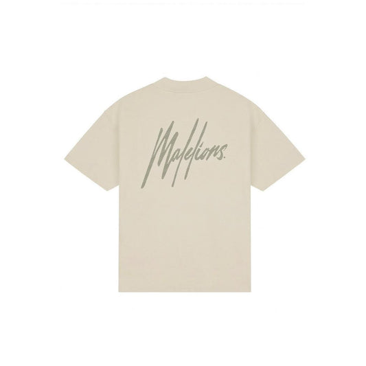 Oversized Striped Signature T-Shirt Light Taupe