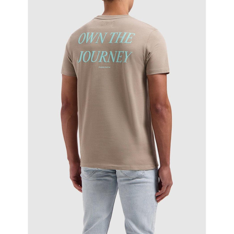 Own The Journey T-shirt - Taupe-Pure Path-Mansion Clothing
