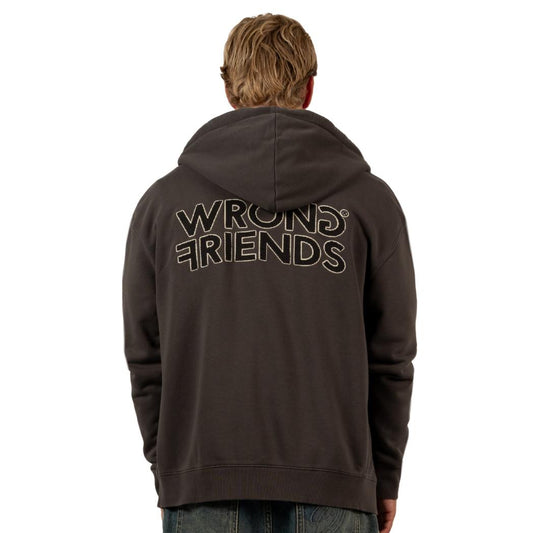 Oxford Zipped Hoodie WF1201 Grey-wrong friends-Mansion Clothing