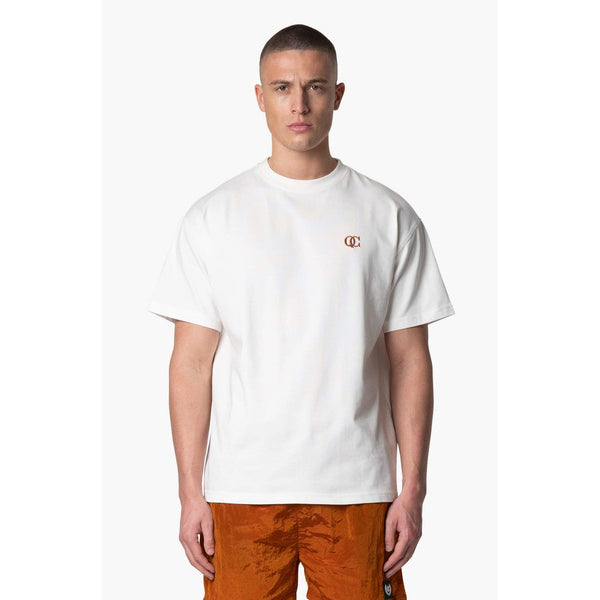 Padua T-shirt Off White/Burnt Orange