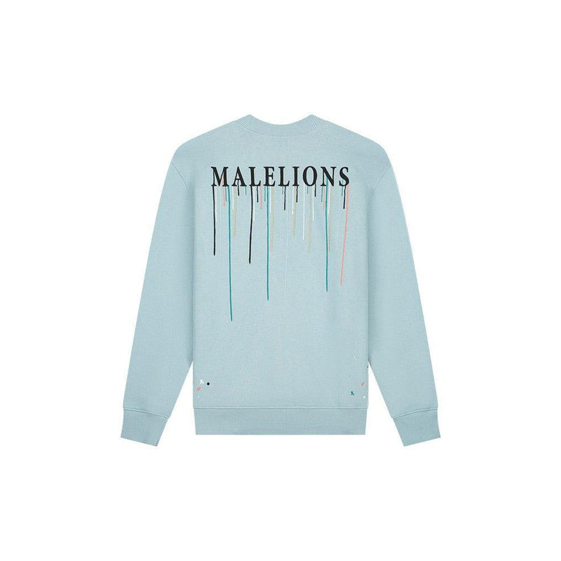 Painter Sweater Light Blue-Malelions-Mansion Clothing