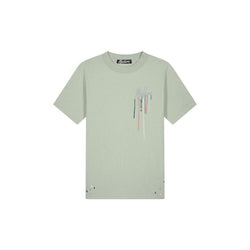 Painter T-shirt Aqua Grey-Malelions-Mansion Clothing