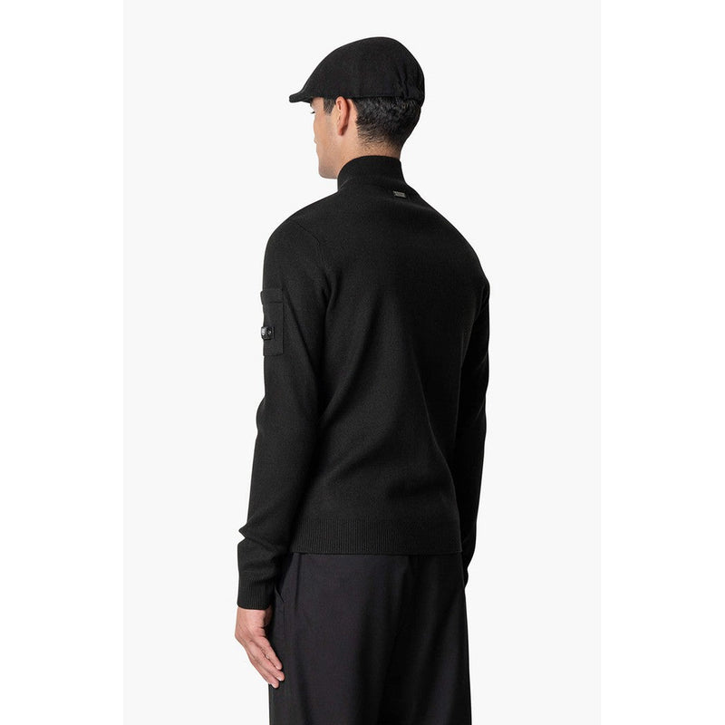 Palace Knitted Halfzip Black