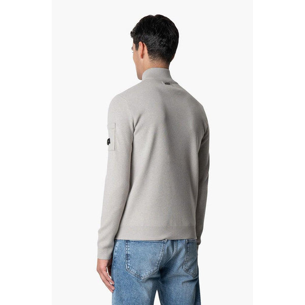 Palace Knitted Halfzip Grey Melee-Quotrell-Mansion Clothing