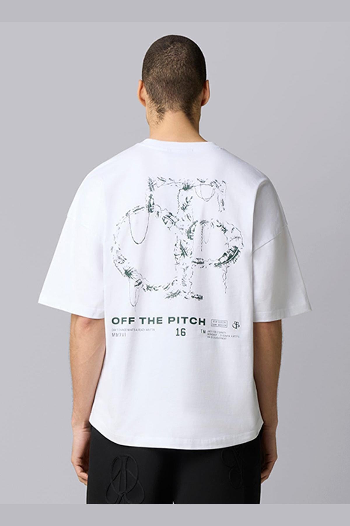 Palm Oversized Tee White