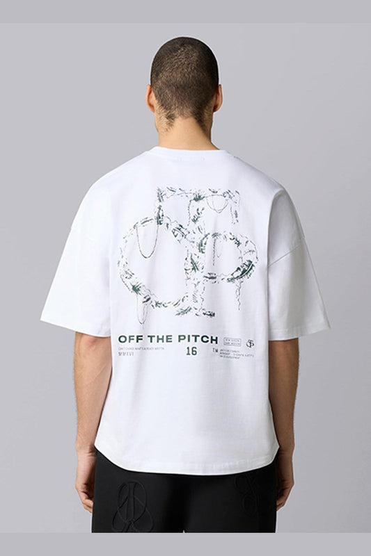 Palm Oversized Tee White
