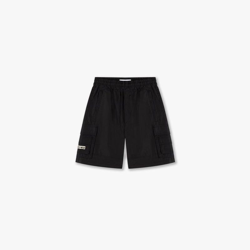 Parachute Ripstop Shorts Black-CROYEZ-Mansion Clothing