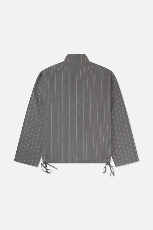 Pin Stripe Funnel Grey