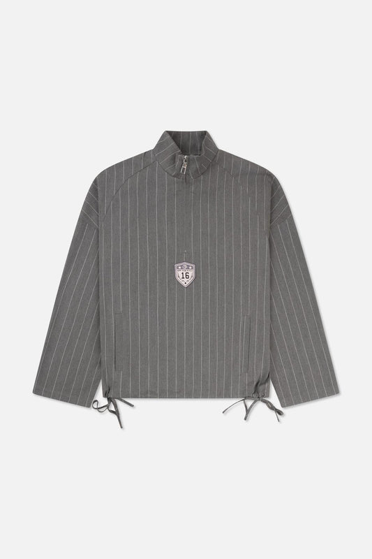 Pin Stripe Funnel Grey