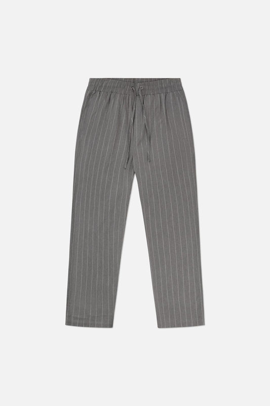 Pin Stripe Joggers Grey