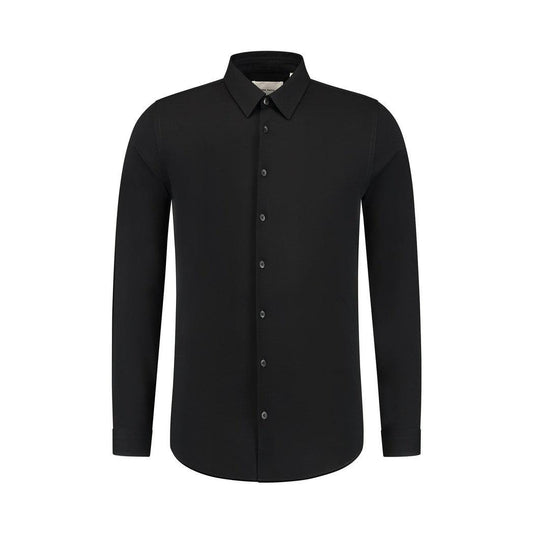 Piqué Shirt Black
